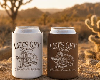 Last Rodeo Bachelorette Neoprene Can Cooler, Custom Bridal Party Favors