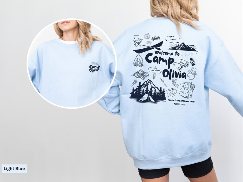 Sudadera personalizada para despedida de soltera, ideal como regalo de boda, viaje de chicas a la montaña, sudadera con capucha para despedida de soltera al aire libre, ideal como regalo de despedida de soltera. imagen 2