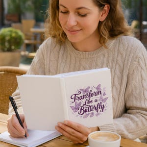 Butterfly Transformation Journal - Perfect for Mindfulness, Self-Reflection, Gifts, and Spring Celebrations