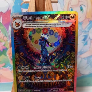Umbreon Card 161/131 ex Terastal holographic texture ANG version