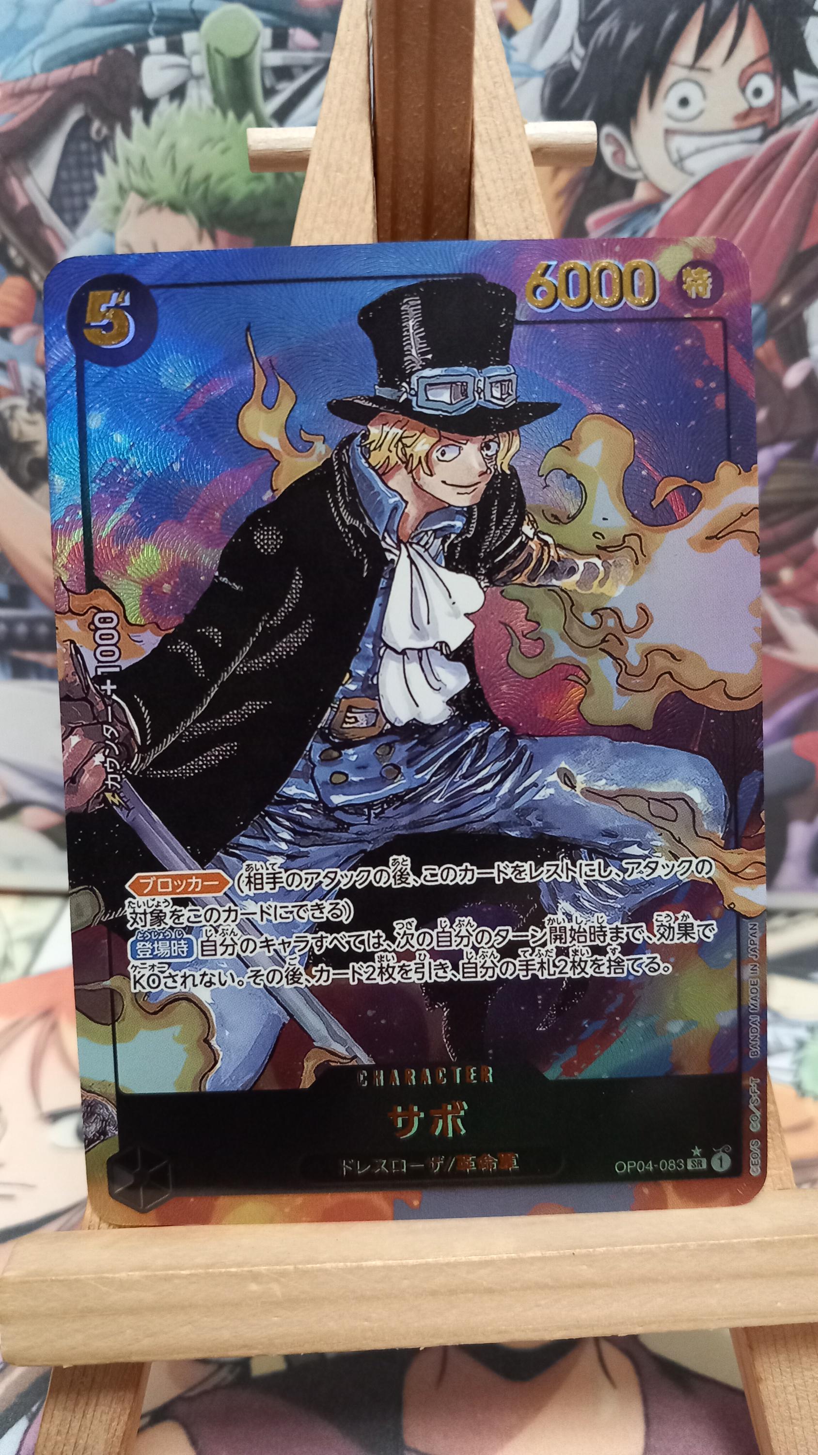 One Piece Card Sabo OP04-083 SR Parallel Kingdom of Intrigue Alt 