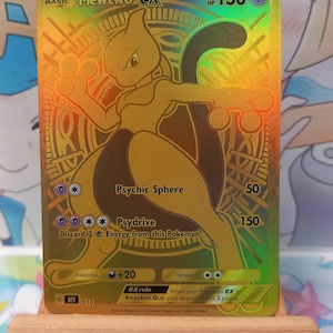 golden mewtwo pokemon card Gold Plated Pin Nostalgia Vault Attack 2 I know peeps have better