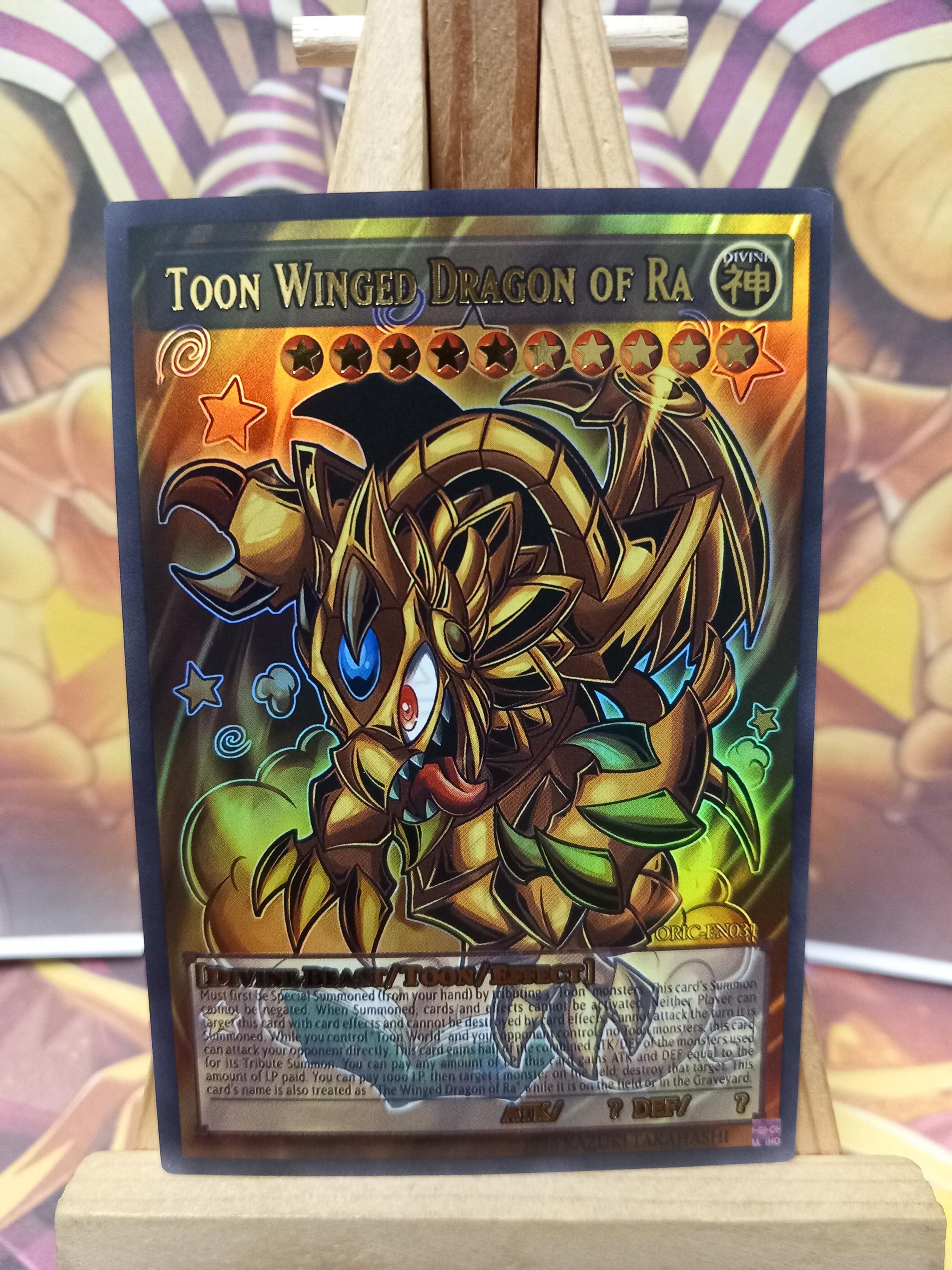 Toon Winged Dragon of Ra V3 Card - Etsy Toon Winged Dragon of Ra V3 Card - Etsy