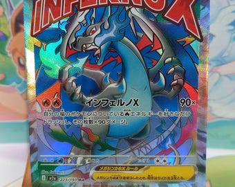 Mega Charizard X Ex 023 Card With Holographic Texture, English