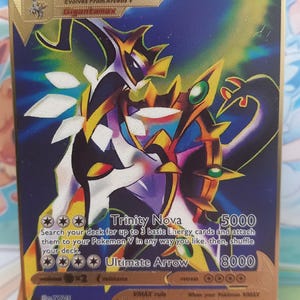 pokemon metal gold card arceus vmax Arceus VMAX 999/999 SSSR Gold Metal Pokemon Card
