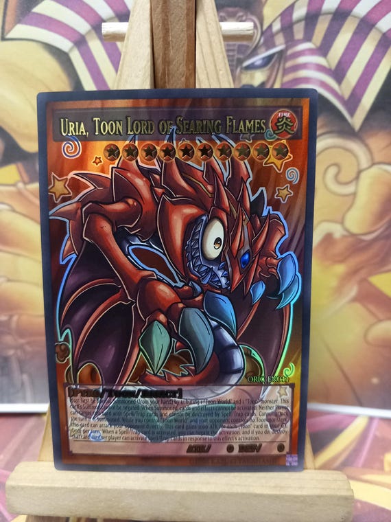 yugioh cards uria LPG1] "Uria, Lord of Searing Flames" Alternate Art and its Non-Legal  Counterpart : r/yugioh