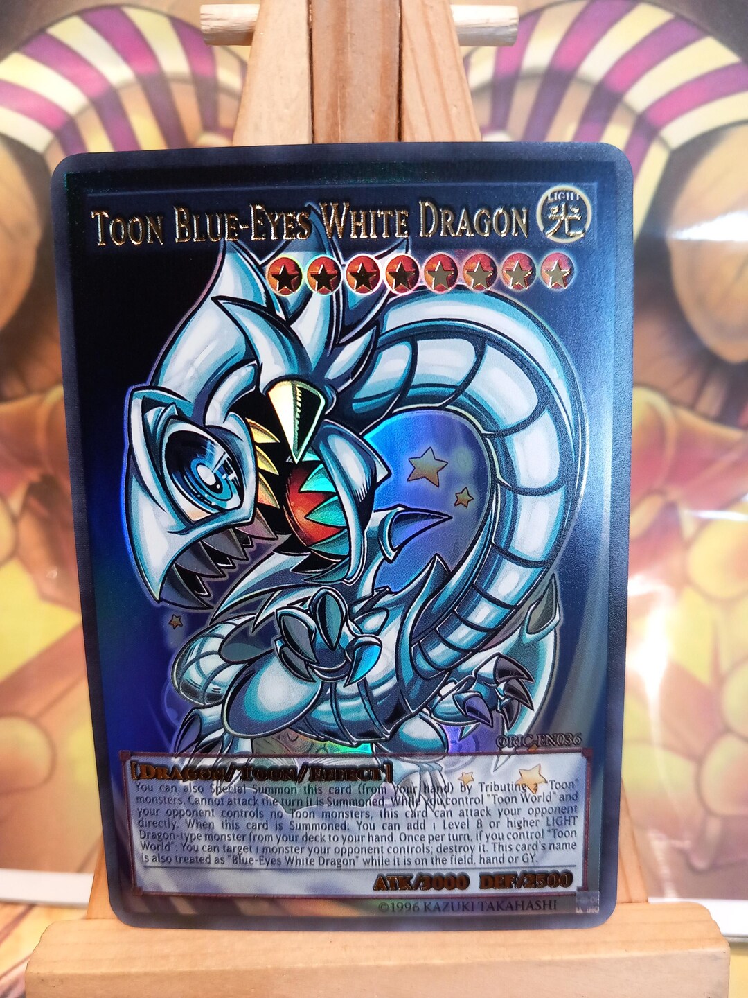 Toon Blueeyes White Dragon Card Etsy
