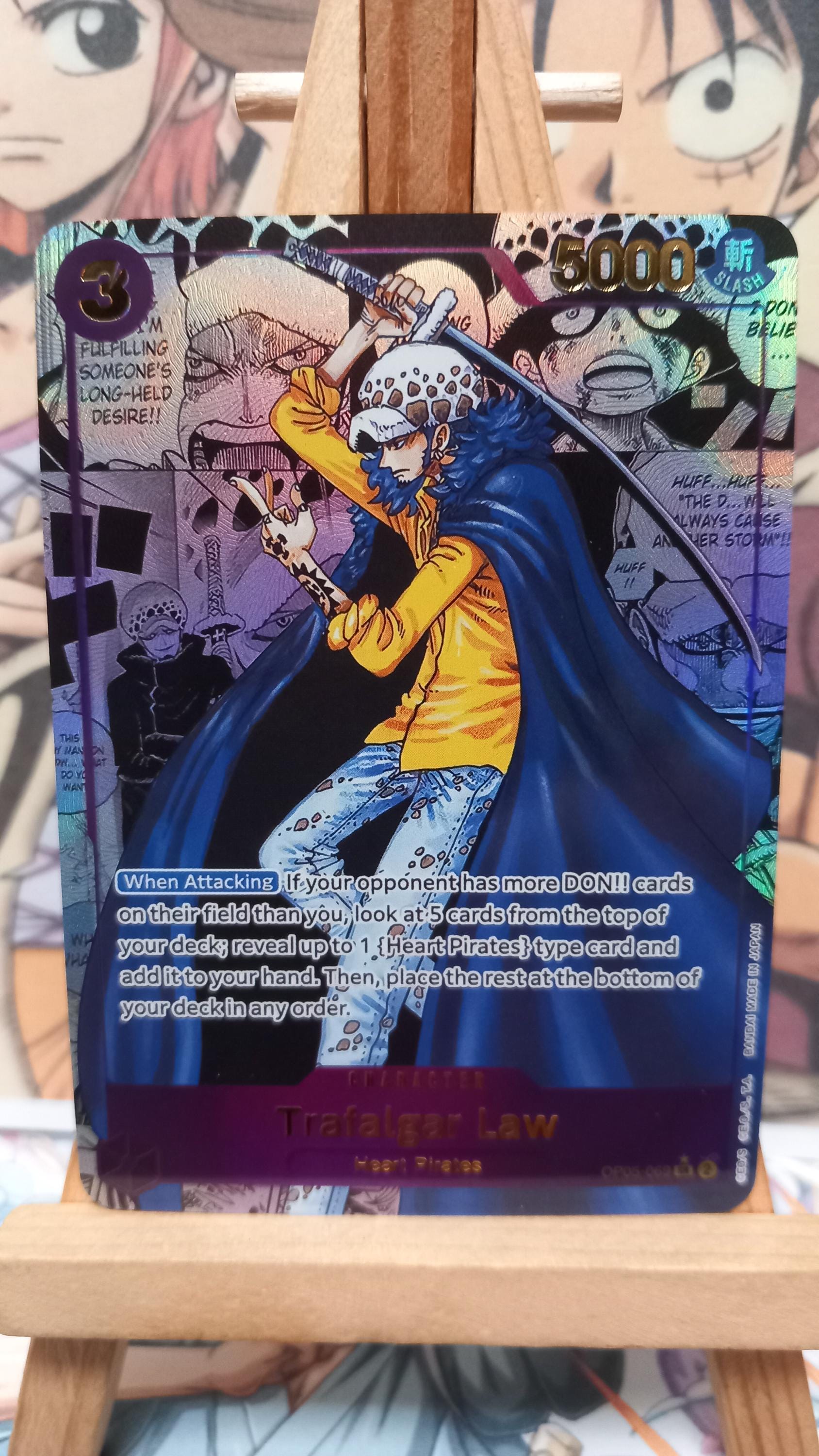 One Piece Holo Trafalgar Law Proxy Card OP05-069 V ENG - Etsy