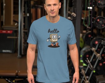 Chemise rétro en dessin animé Mac Rubber Hose – T-shirt Apple Tech années 80