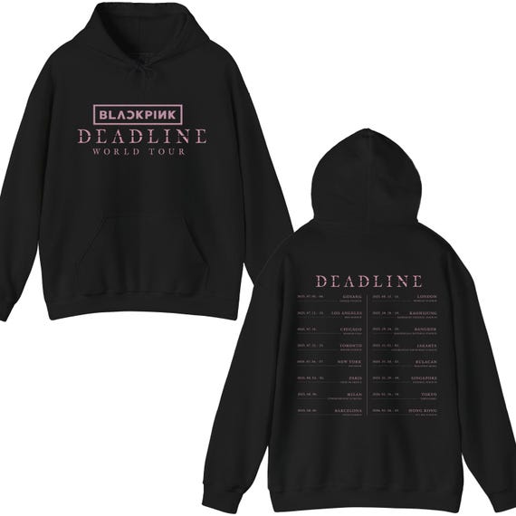 BLACKPINK Deadline Tour Hoodie, Blackpink Sweatshirt