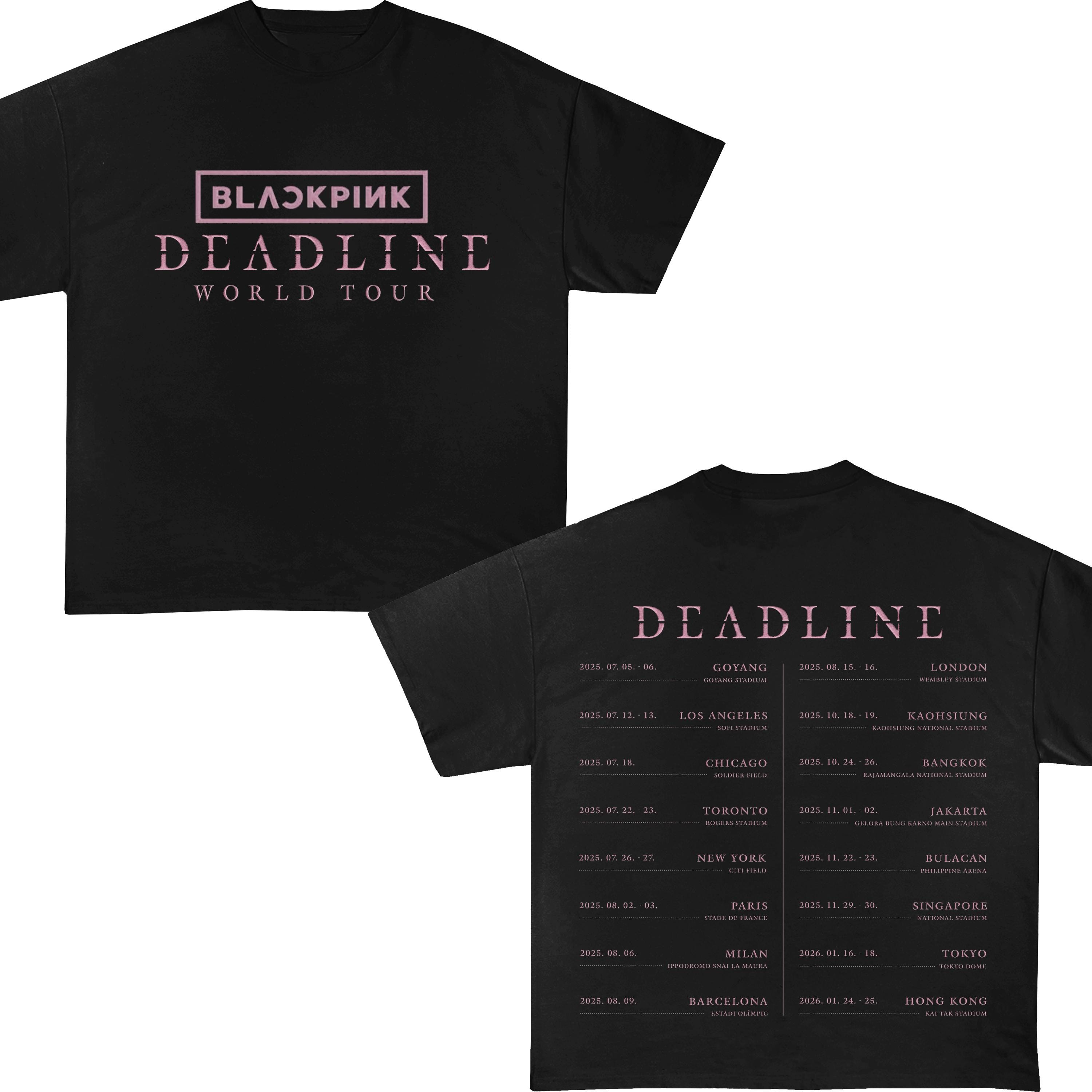 27日まで最終値下げ！【BLACKPINK】DEADLINE Tシャツ2種セット BLACKPINK PREMIUM DEBUT SHOWCASE GOODS