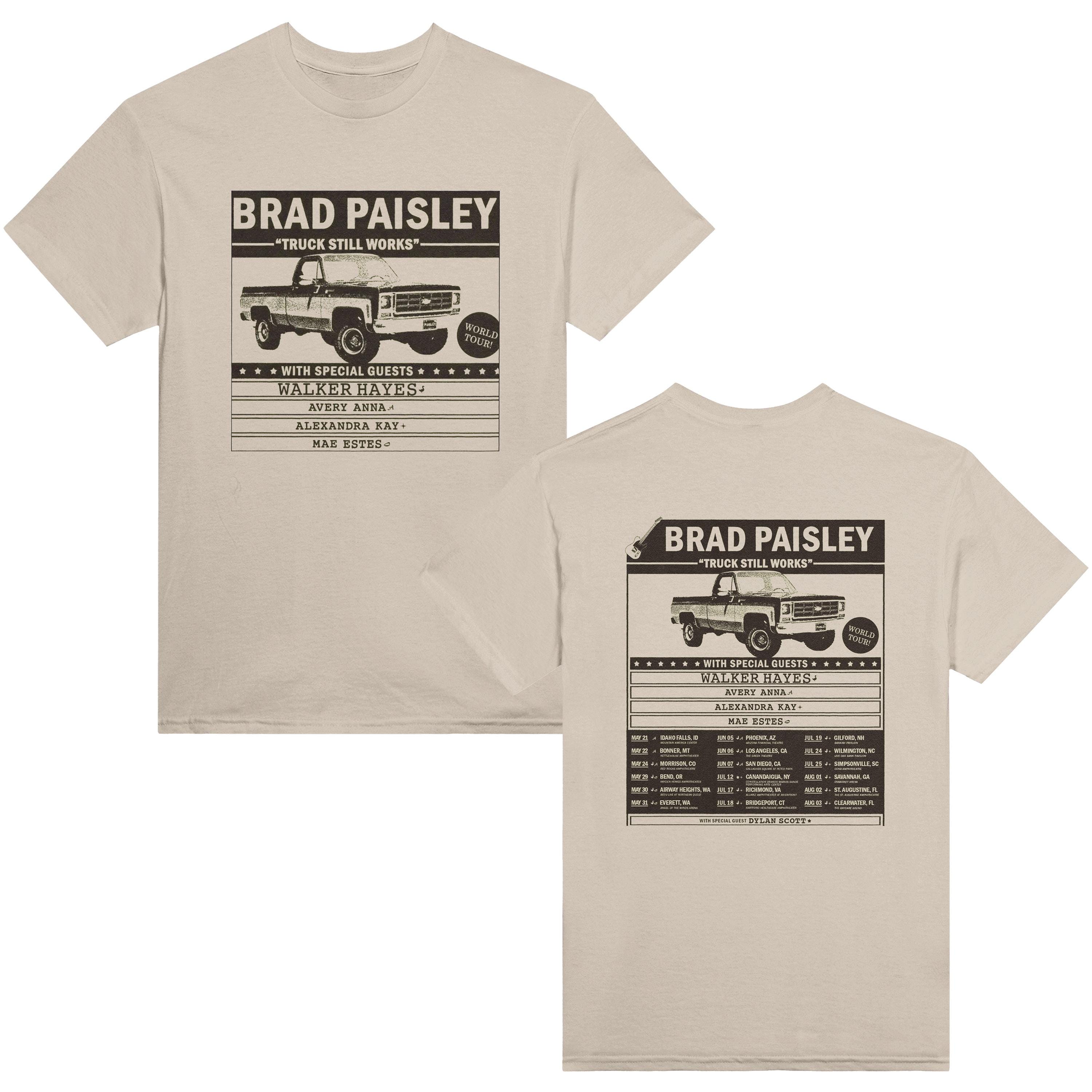 Truck Still Works World Tour Shirt, Brad Paisley Tee, Brad Paisley