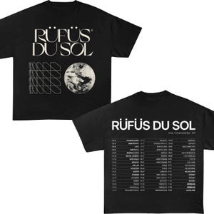 Rufus Du Sol 2025 Tour T-shirt, Rufus Du Sol  Concert Vintage T-shirt