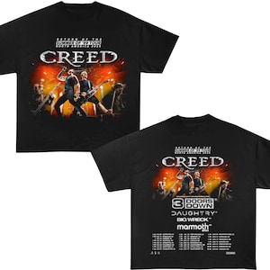 Creed Band 2025 Tour Summer of ’99 Tour Shirt, Creed Band Fan Gift, Creed 2025 Concert Merch, Rock Band Creed Graphic Shirt