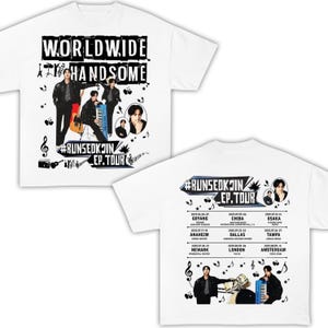 Worldwide Handsome Concert T-Shirt 2025 – Worldwide Runseokjin Tour Tee | BTS Jin Tour Shirt | RunSeokJin Kpop Merch