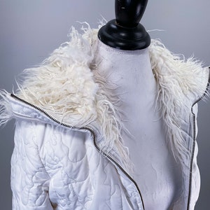 Chaqueta bomber acolchada con cremallera y pelo sintético Miss Sixty Y2K // S