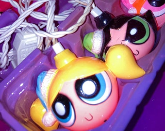 Y2K PowerPuff Girls Holiday String Lights