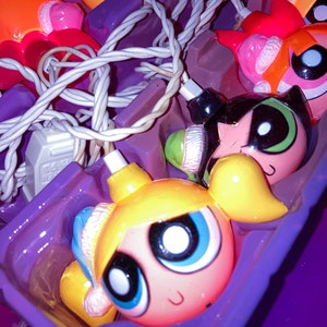 Y2K PowerPuff Girls Holiday String Lights image 1