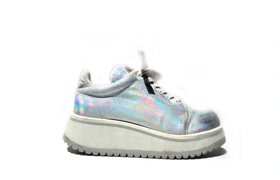 hologram platform sneakers