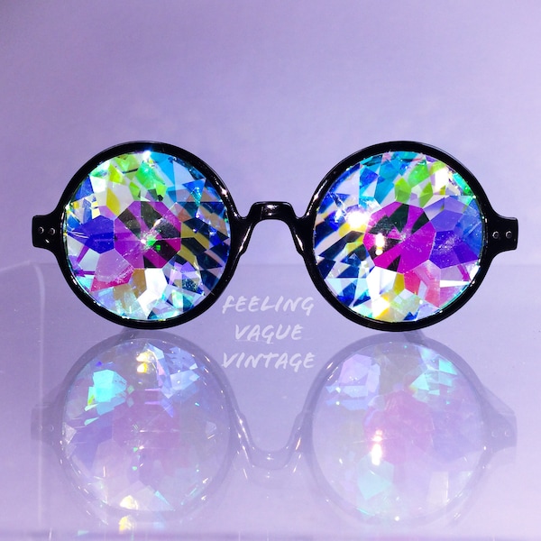 Kaleidoscope Crystal Fractal Rave Festival Sunglasses