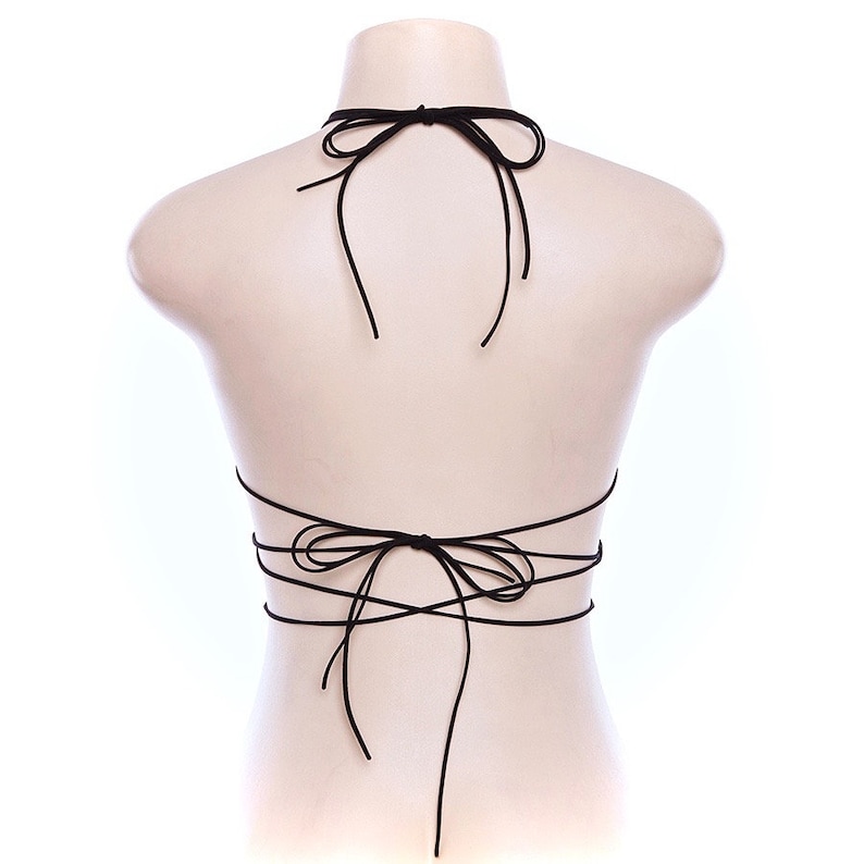 wrap halter bra top