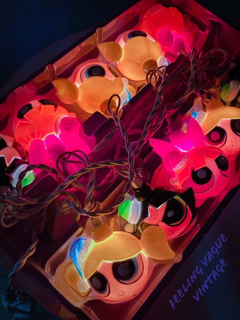 Y2K PowerPuff Girls Holiday String Lights image 3