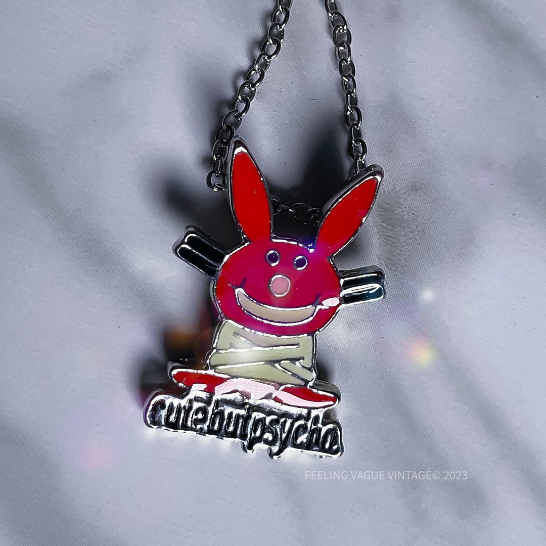 It's Happy Bunny Y2K Pendant Necklaces - NOS - Cute but Psycho