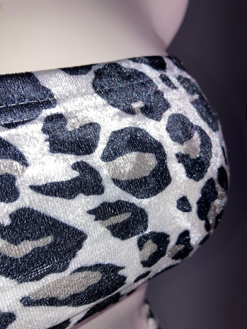 Scary Spice 90s Vibes Leopard Print Velvet Skirt and Tube Top | Etsy