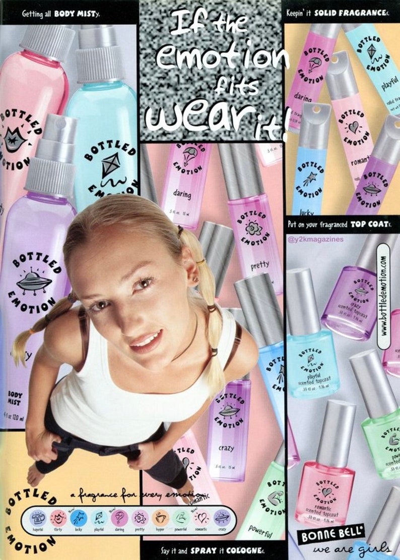 90s / Y2K Bottled Emotions Vintage Sealed Flirty Hopeful and Etsy