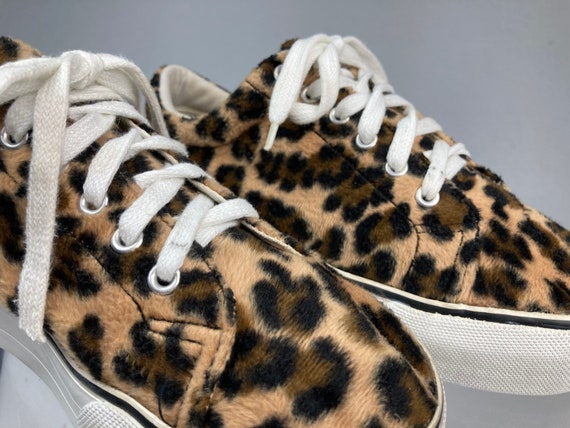 fuzzy cheetah shoes