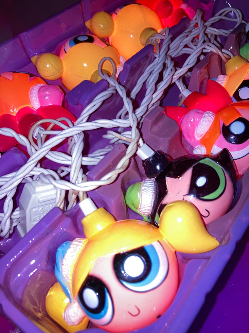 Y2K PowerPuff Girls Holiday String Lights image 1