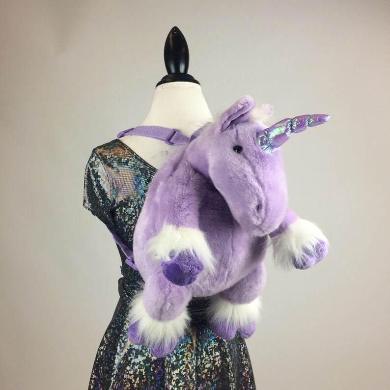 unicorn stuffed animal backpack