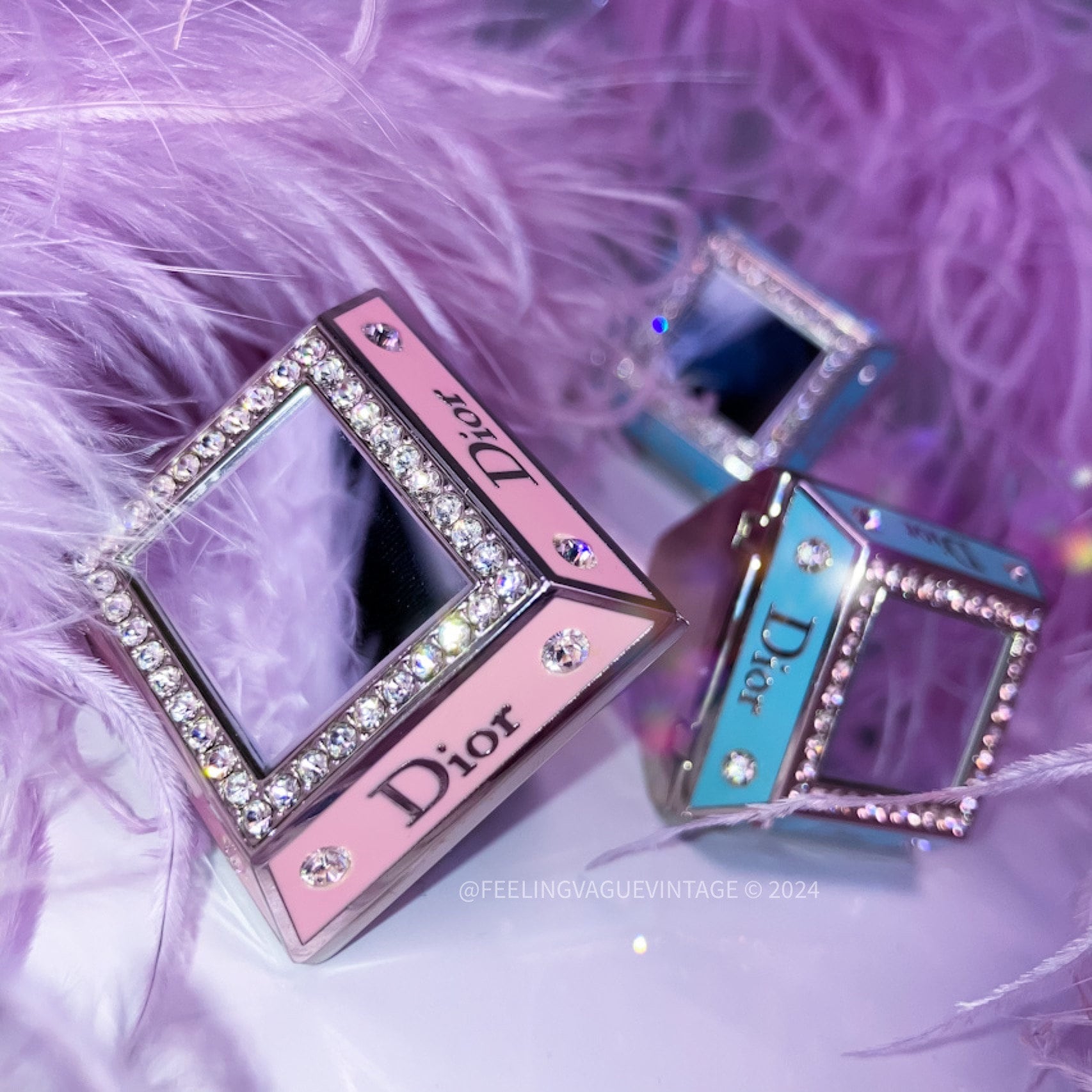 Y2K Dior Princess Gloss Compact Mirror Ring - Etsy