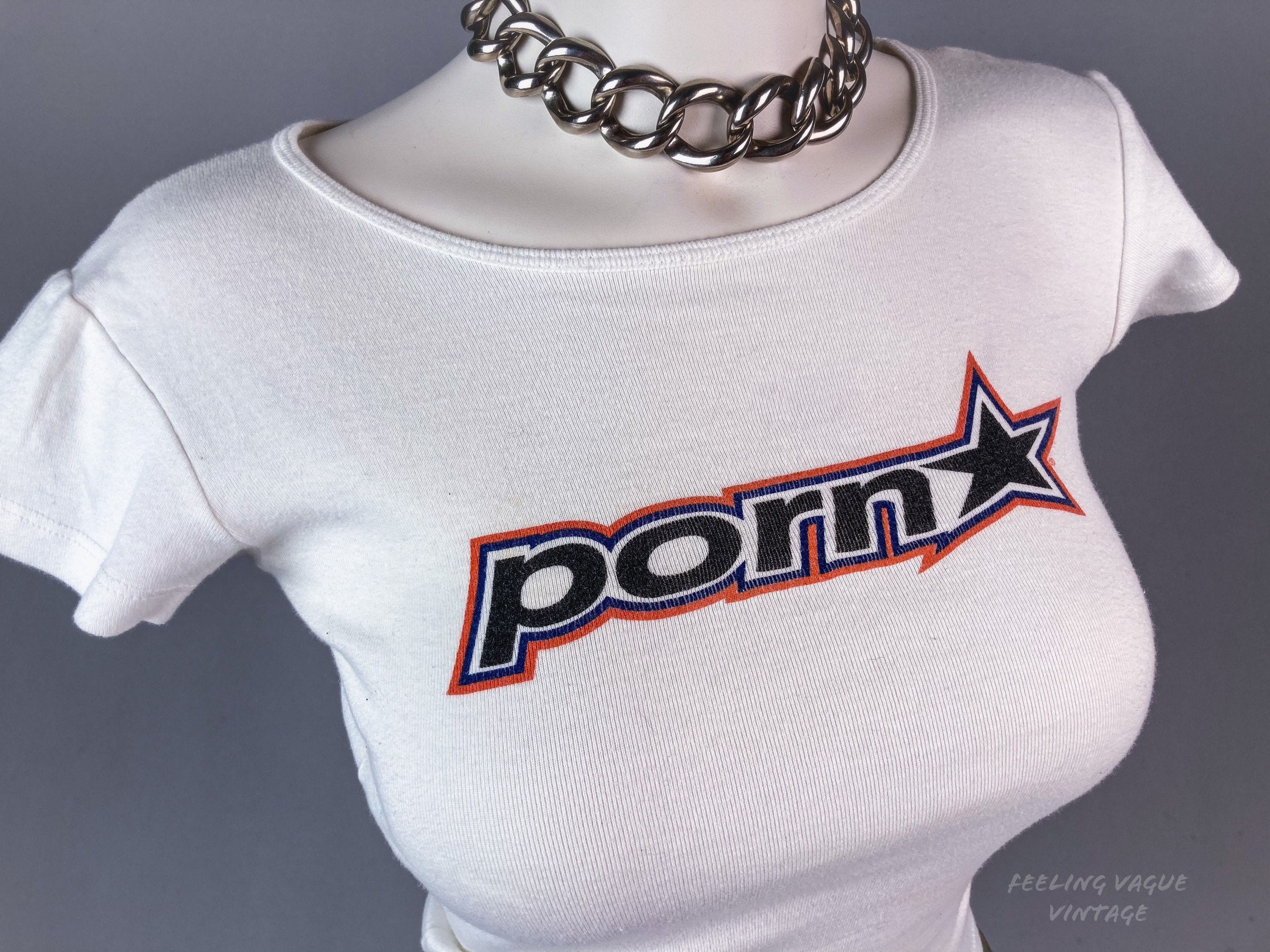 Vintage 90's Skate Brand PORN STAR Hookups T Shirt Top // S M