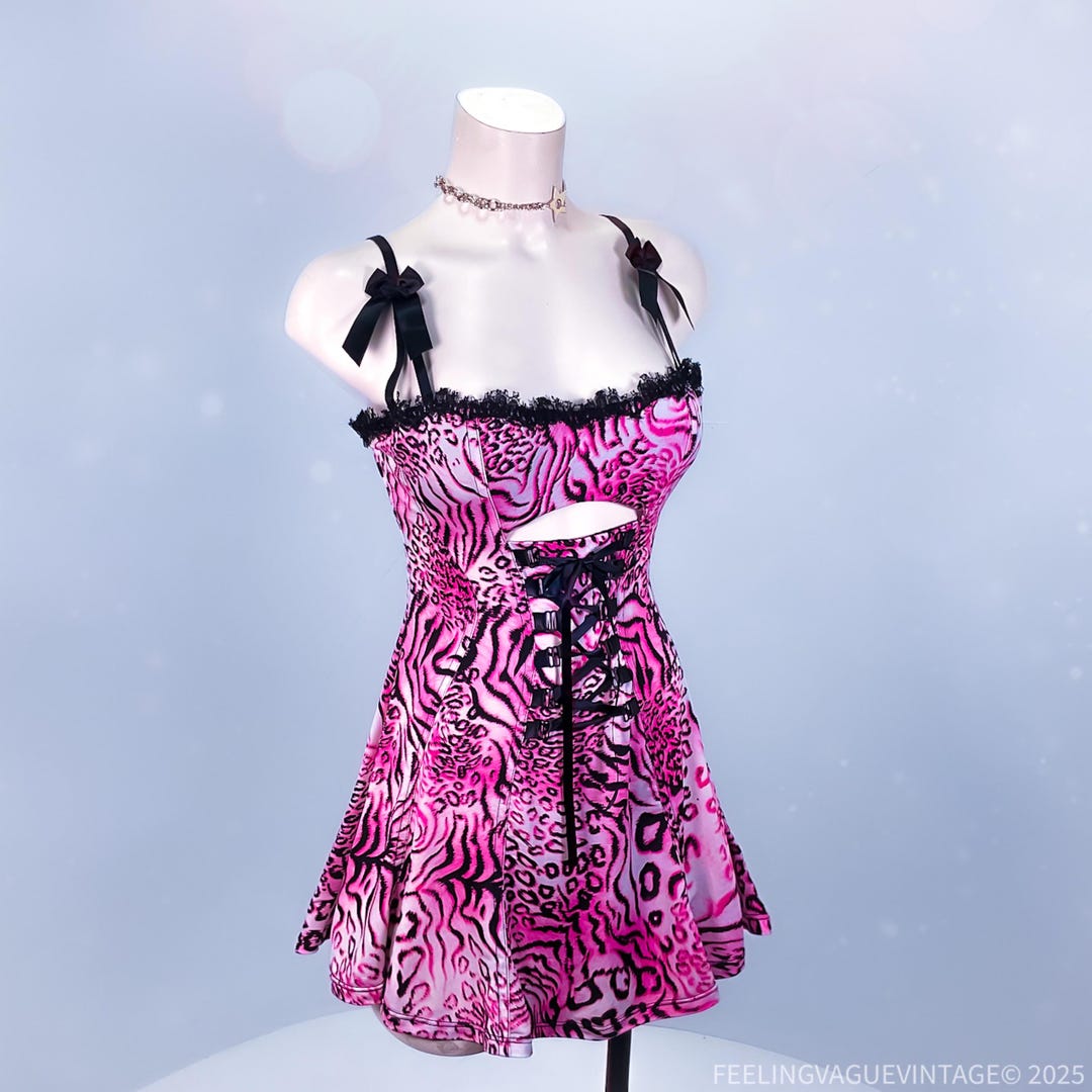 Y2K Siren - Sexy Lace Long Suspender Dress by The Nevermore