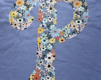 Women's Philadelphia Baseball P with Flowers