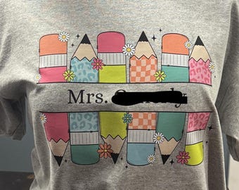 Custom teacher shirts, show your appreciation or thank a teacher friend!