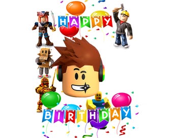 customizable roblox  happy birthday template , roblox happy birthday template png add your age bundle templare roblox  just add numbers