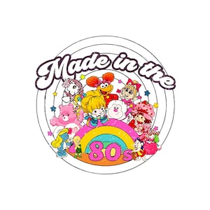 Made In The 80s svg Png, bundle Retro Character Cartoon  Download,  Png bundle , hi res clean  sublimation svg not available