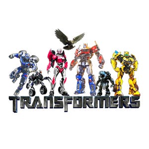 transformers gang png , bumblebee svg , megatron png ,autobot , robot wheeli svg , brainy svg, transformers friends,my birthday,5design set