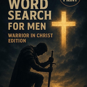 Bible Word Search for Men – Warrior in Christ Edition | Christian Large Print Puzzle Book | Scripture Word Searches