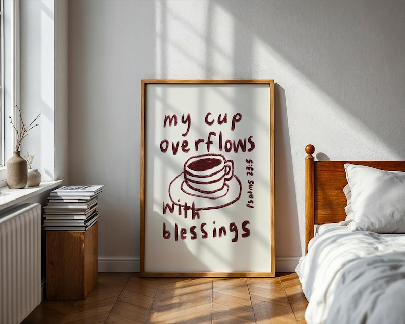 Instant download Christian wall art printable PDF JPG high quality 300 DPI easy to print at home.