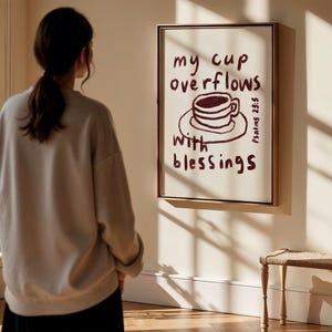 Inspirational faith wall art digital download perfect gift for Christian women encouragement and blessings.