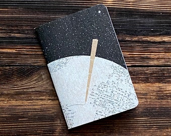 Rumi Literary Notebook, Quote Pocket Journal, Constellation Notebook, Stocking Stuffer, Book Lover Gift