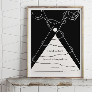 Chaucer Literary Art Print, Classic Literature Quote image 1