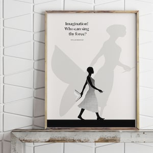 Phyllis Wheatley Literary Art Print, African American Art, Imagination Quote