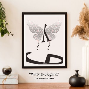 James Joyce Literary Art Print, Ulysses Quote Molly Bloom Soliloquy, Typography Art image 7