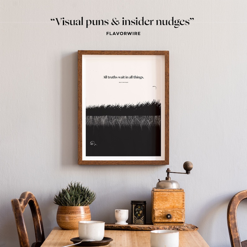 Walt Whitman Literary Art Print, Leaves of Grass Quote, Truth image 3