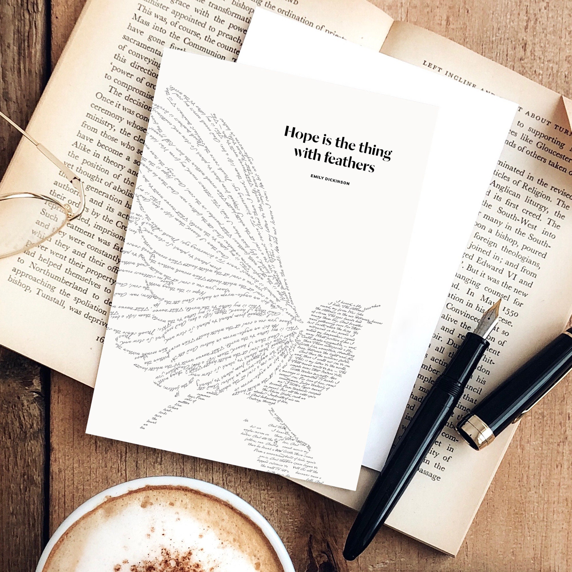 Bestsellers Literary Quote Postcard Set, Aesthetic Illustrated Motivational Notecard Collection, Booklover Collage Art Cards Gift Readers