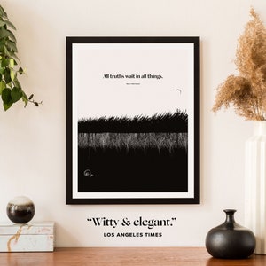 Walt Whitman Literary Art Print, Leaves of Grass Quote, Truth image 2
